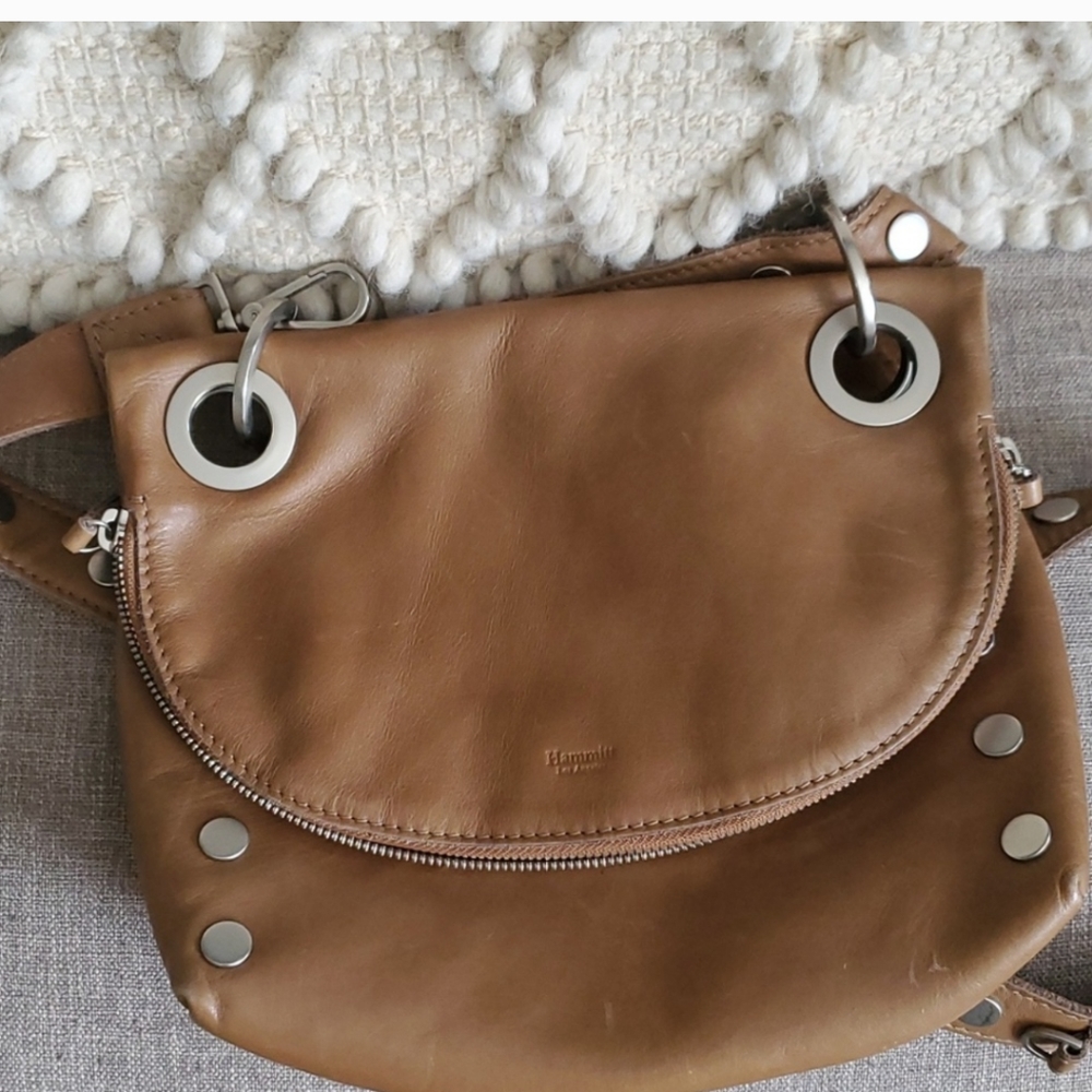 Hammitt tan leather crossbody shoulder bag